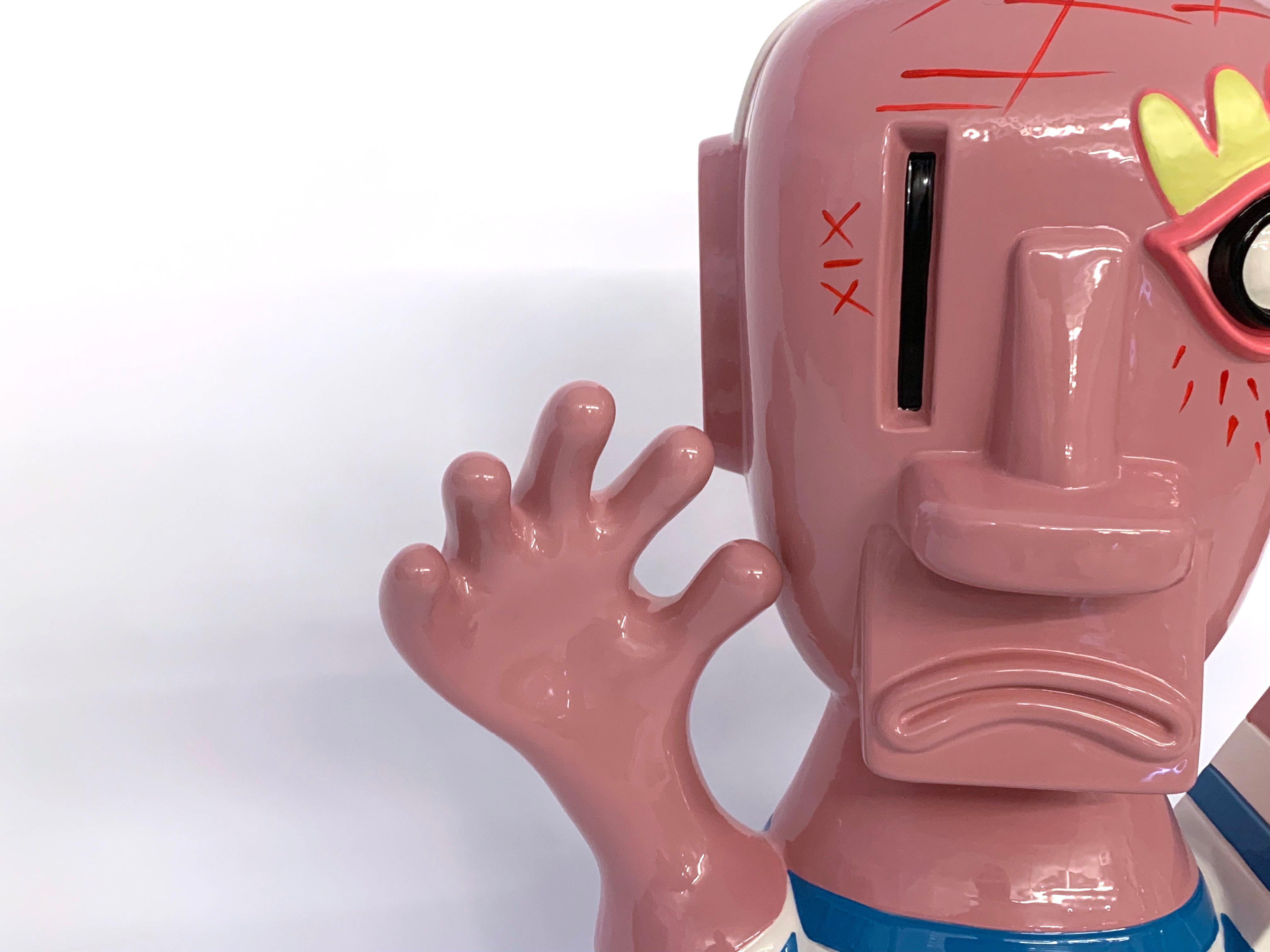 Smaltato Scultura in ceramica Pablo di Massimo Giacon per Superego Editions, Italia in vendita