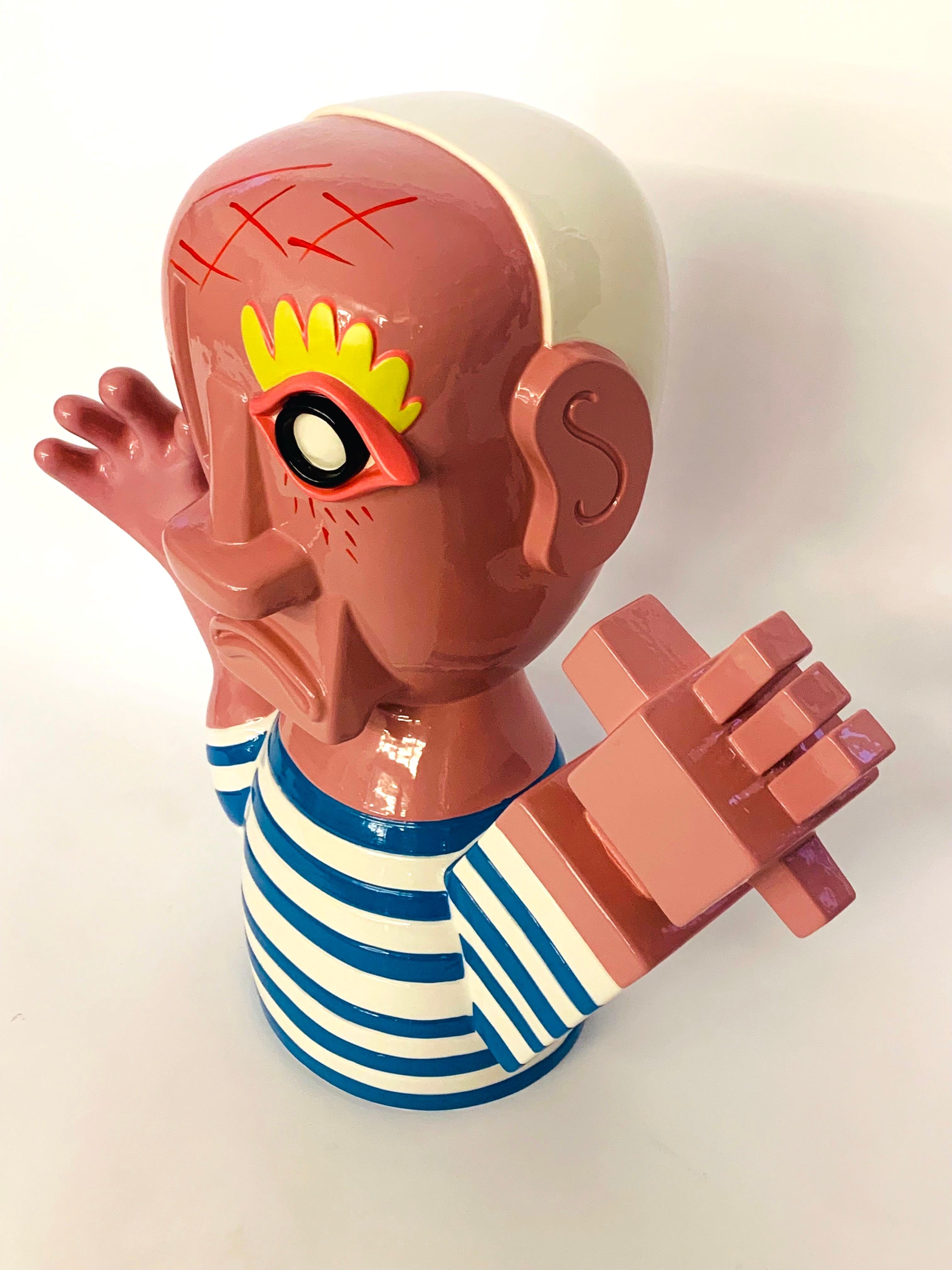 Pablo Ceramic Sculpture by Massimo Giacon for Superego Editions, Italy For Sale 2