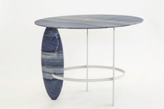 Pablina Side Table  Natural Quartzite Stone  Unique Handmade Piece