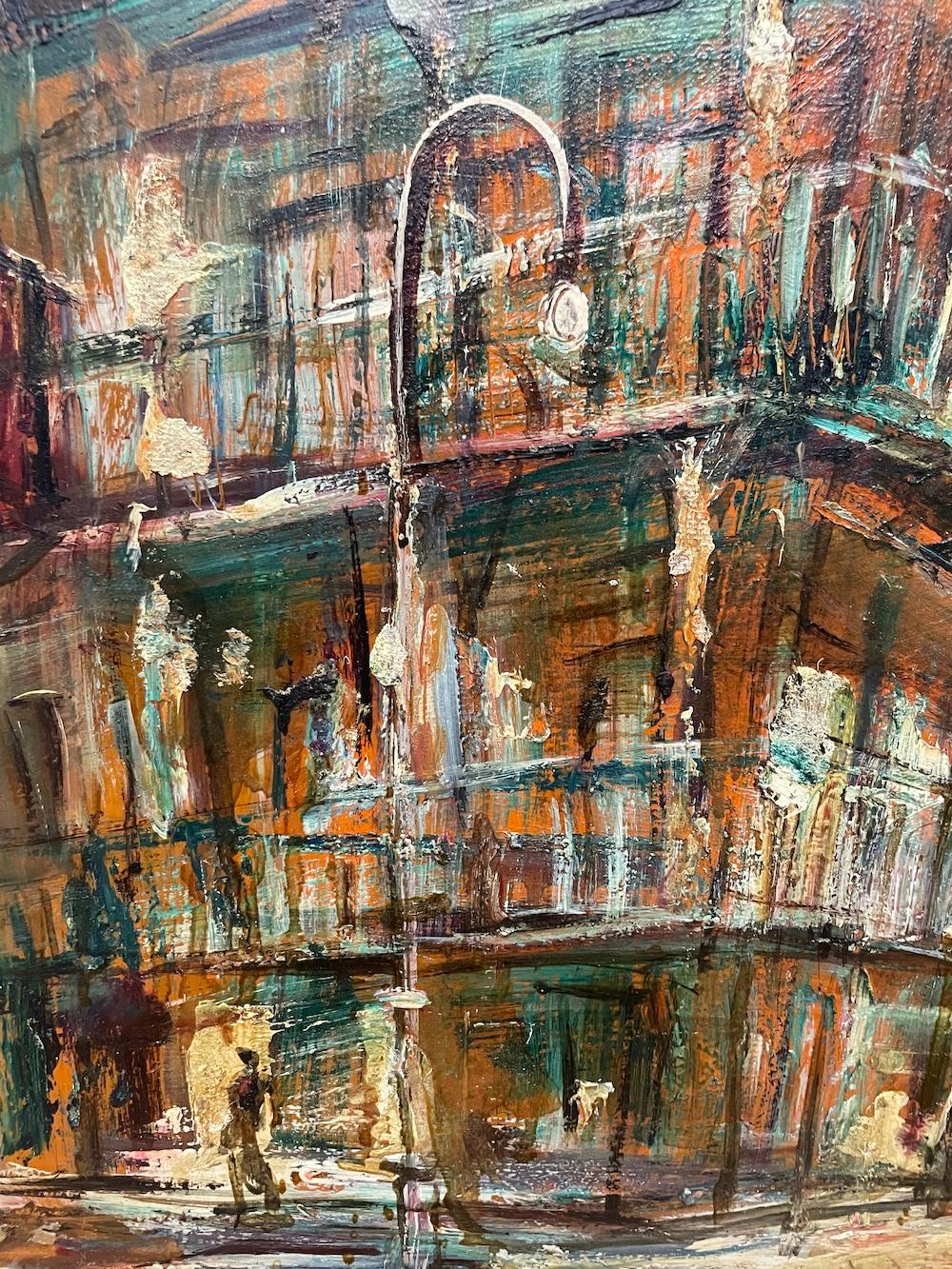 Französisches Viertel von NOLA in üppigem Impasto – Painting von Pablo Cucaro