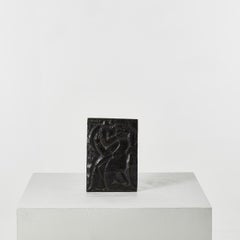 Pablo Curatella Manes Bronze Plaque 'Lancelot and Guinevere', Argentina 20th C
