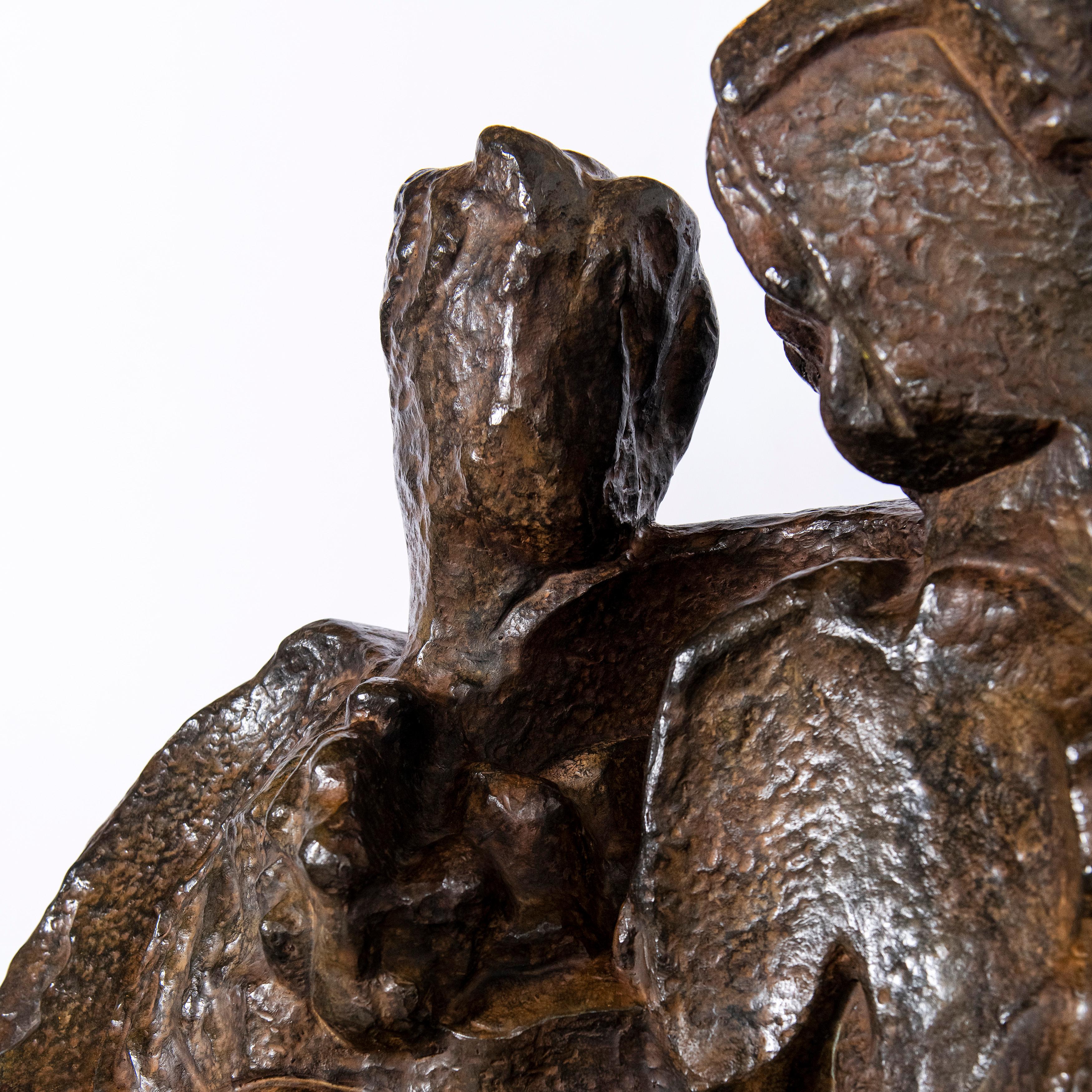 Art Deco Pablo Curatella Manes Cast Bronze Sculpture, 