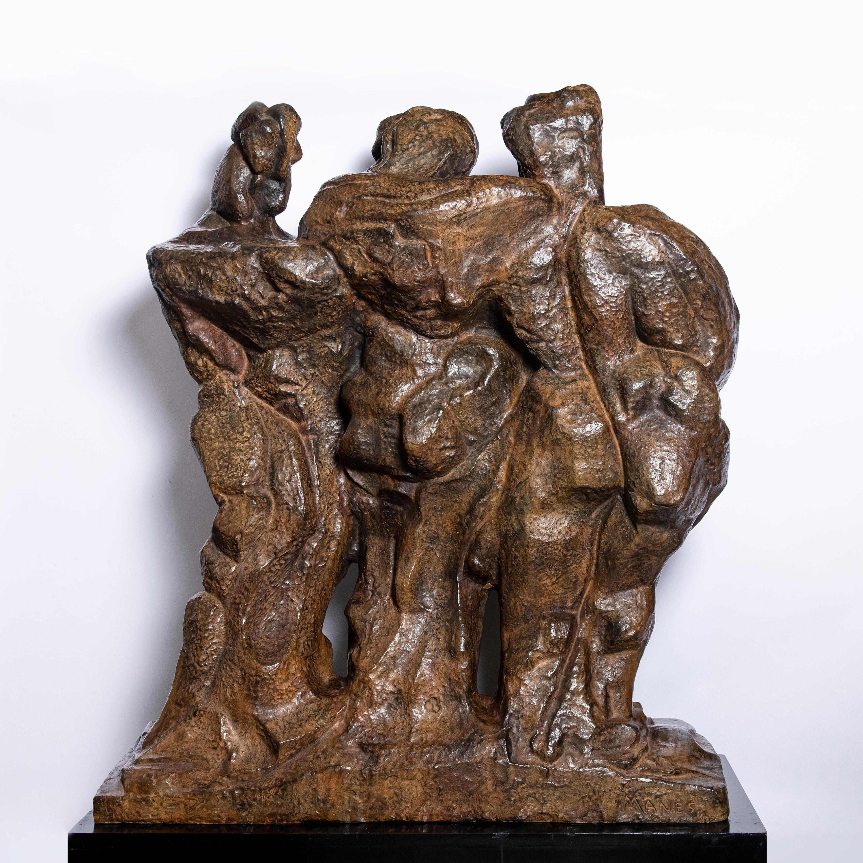 Pablo Curatella Manes Cast Bronze Sculpture, 