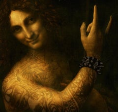 Surrealist Portrait . Giclée Print Based On Saint John The Baptist By Da Vinci.