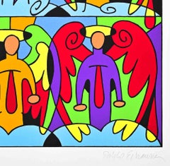 Angels Pop - Screenprint by Pablo Echaurren - 1990s