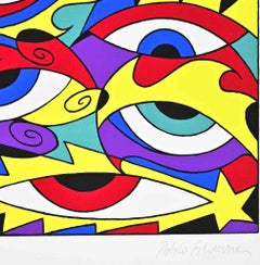 Believe to See - Siebdruck von Pablo Echaurren - 1990er Jahre