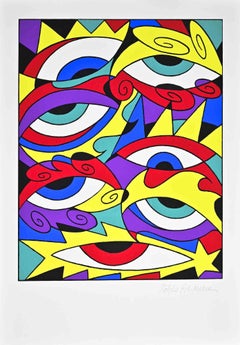 Believe to See - Siebdruck von Pablo Echaurren - 1990er Jahre