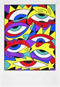 Believe to See - Screenprint by Pablo Echaurren - 1990s