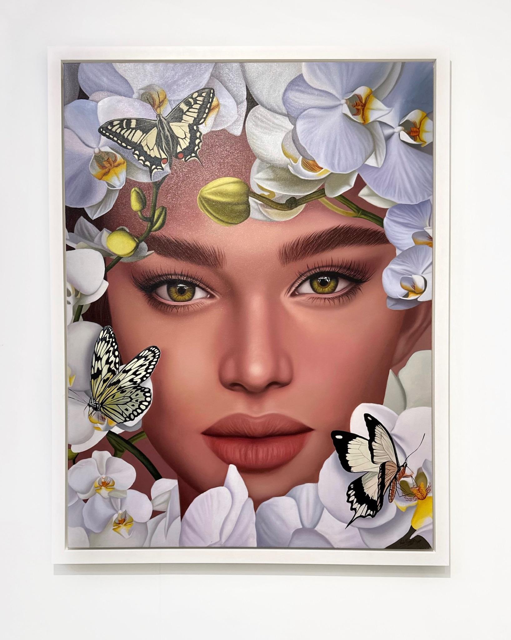 Attraverso il Cerchio Bianco - Painting Contemporaneo di Pablo Fernandez Jr
