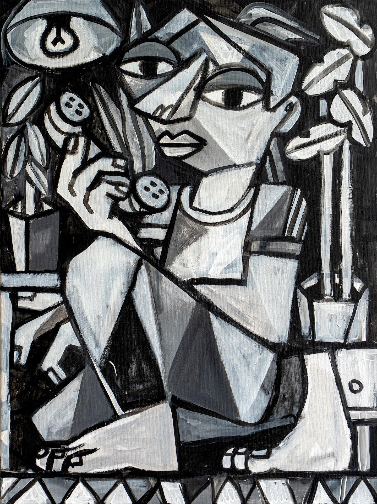 Acrylic &amp; spray paint on canvas,

Born in Argentina in 1978, Pablo Ientile is a Berlin-based artist whose multidisciplinary practice investigates the intersections of identity, memory, and the visual culture of contemporary urban life. Moving