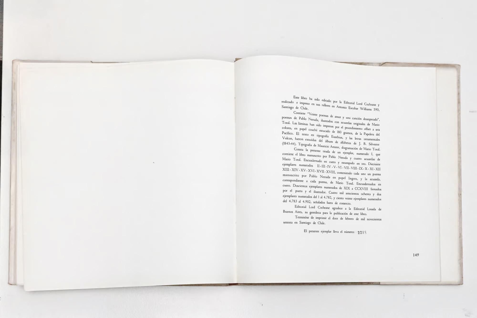 Moderno Pablo Neruda 20 poesie d'amore e una canzone disperata in vendita