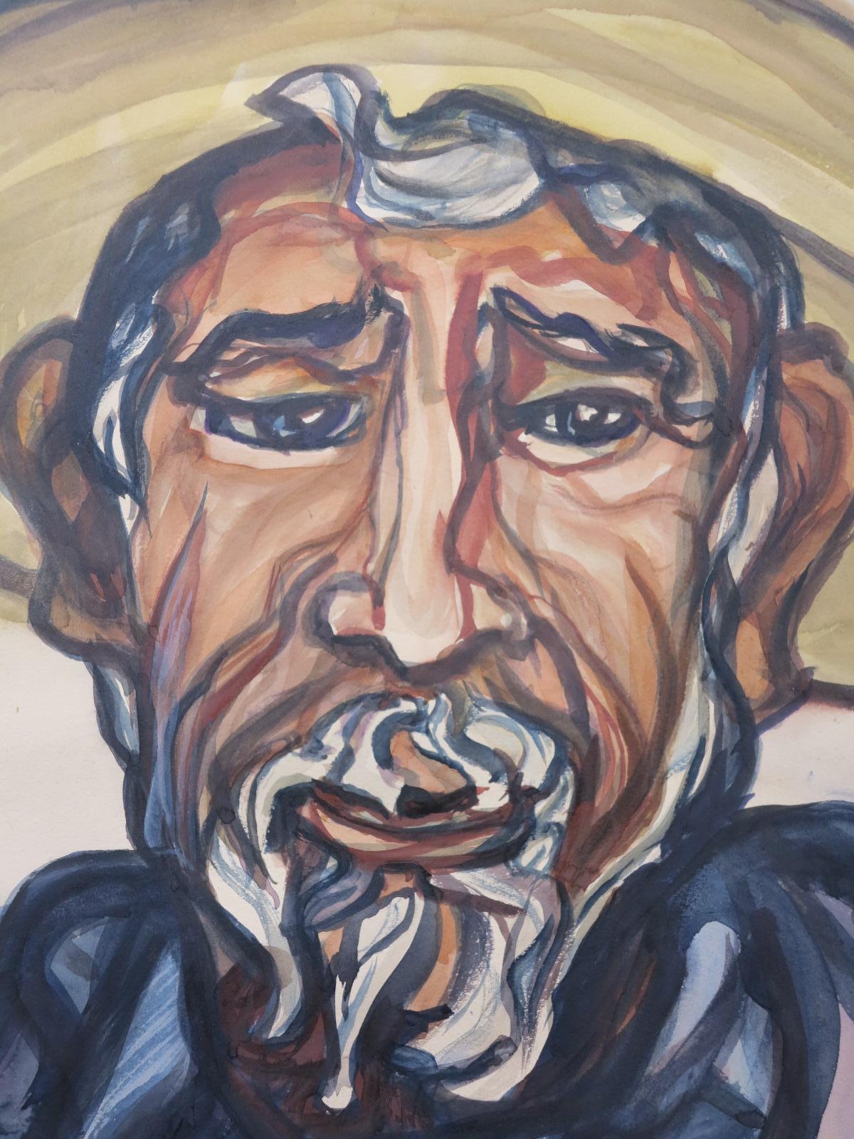 Ritratto di Don Nieves - Painting Moderno di Pablo O'Higgins