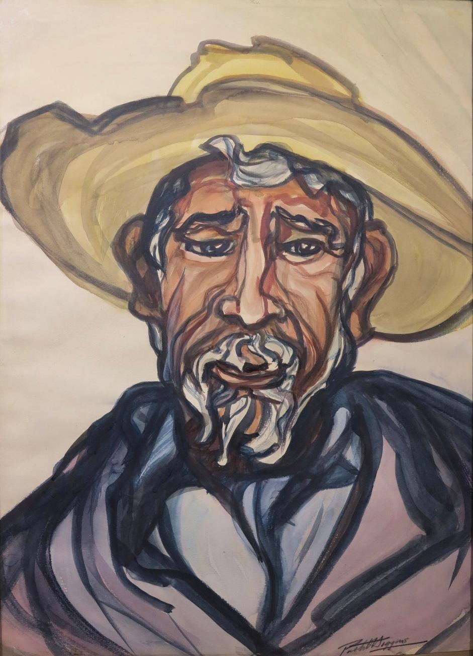 Pablo O'Higgins Portrait Painting - Portrait of Don Nieves