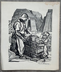 The Bricklayer & His Son (Mexican Artist)