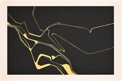 Black and Yellow Composition - Original Silkscreen by Pablo Palazuelo - 1963