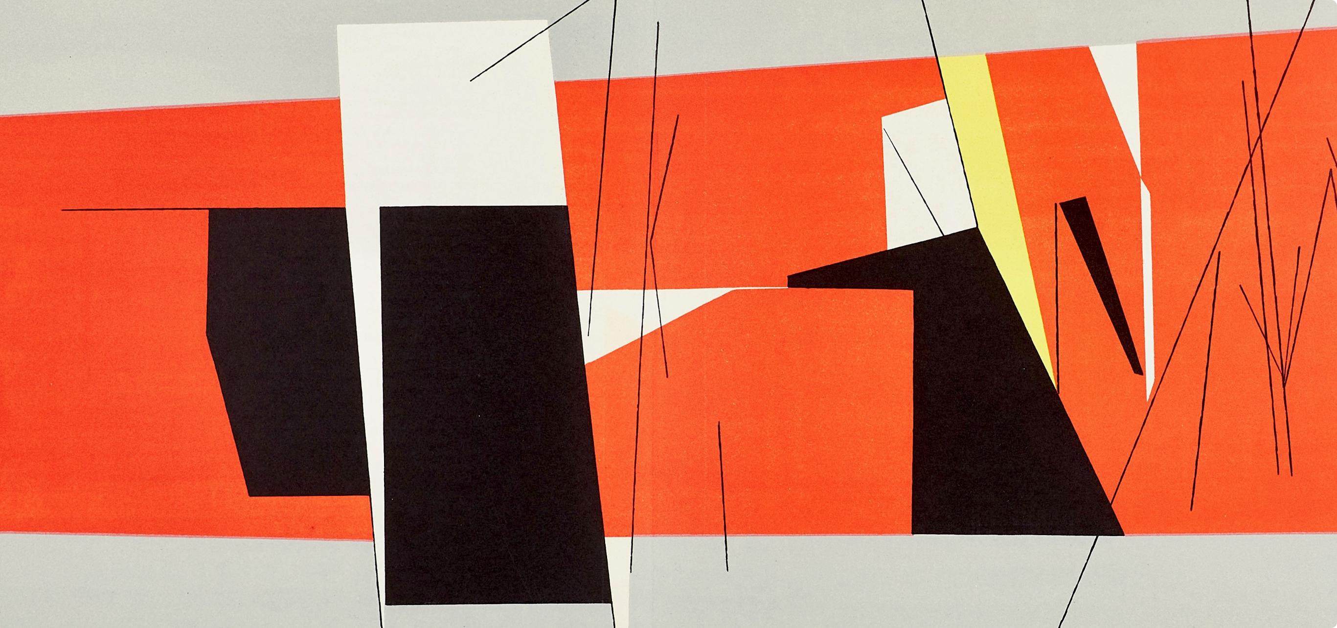 Composition, Derrière le miroir - Print de Pablo Palazuelo