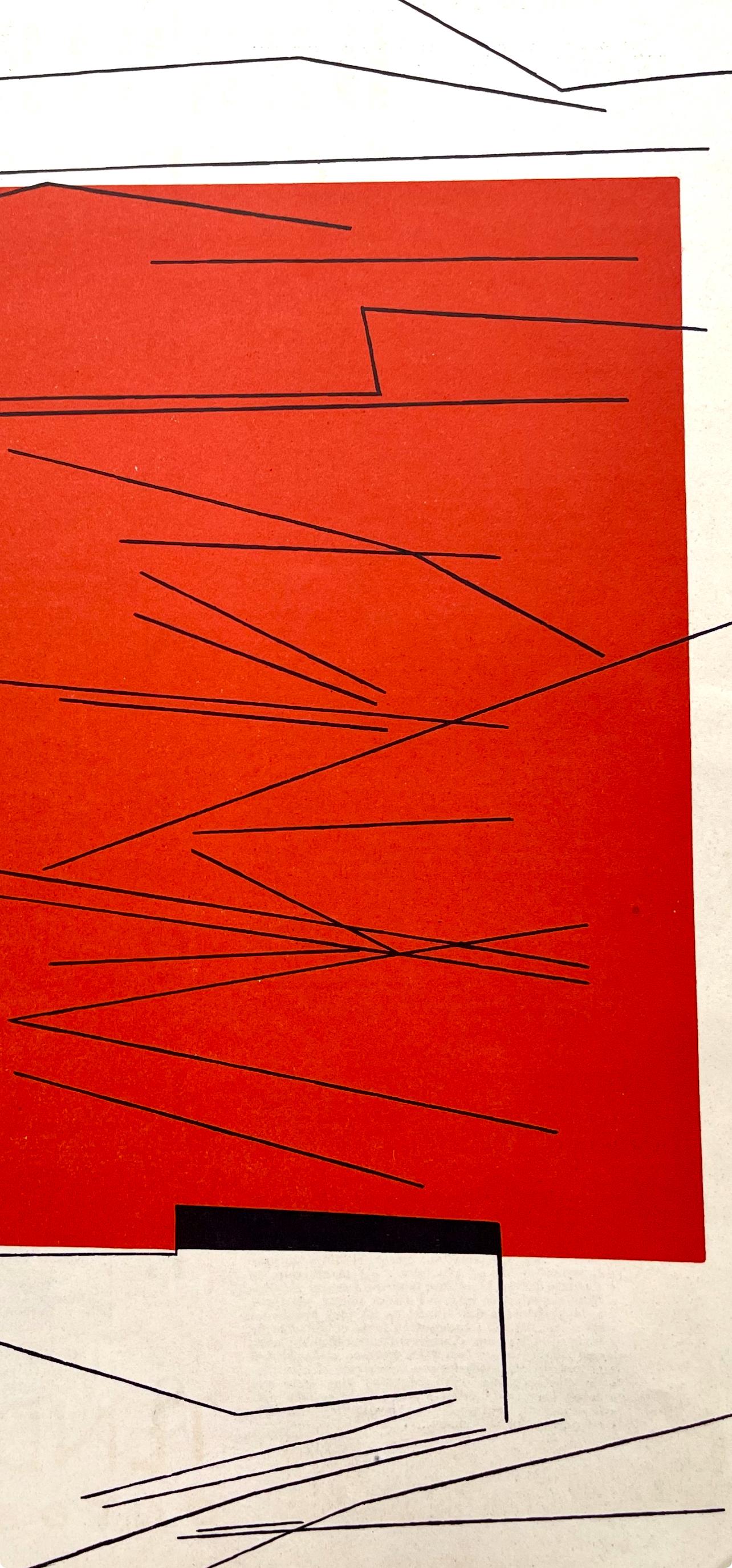 Composition, Derrière le miroir - Print de Pablo Palazuelo