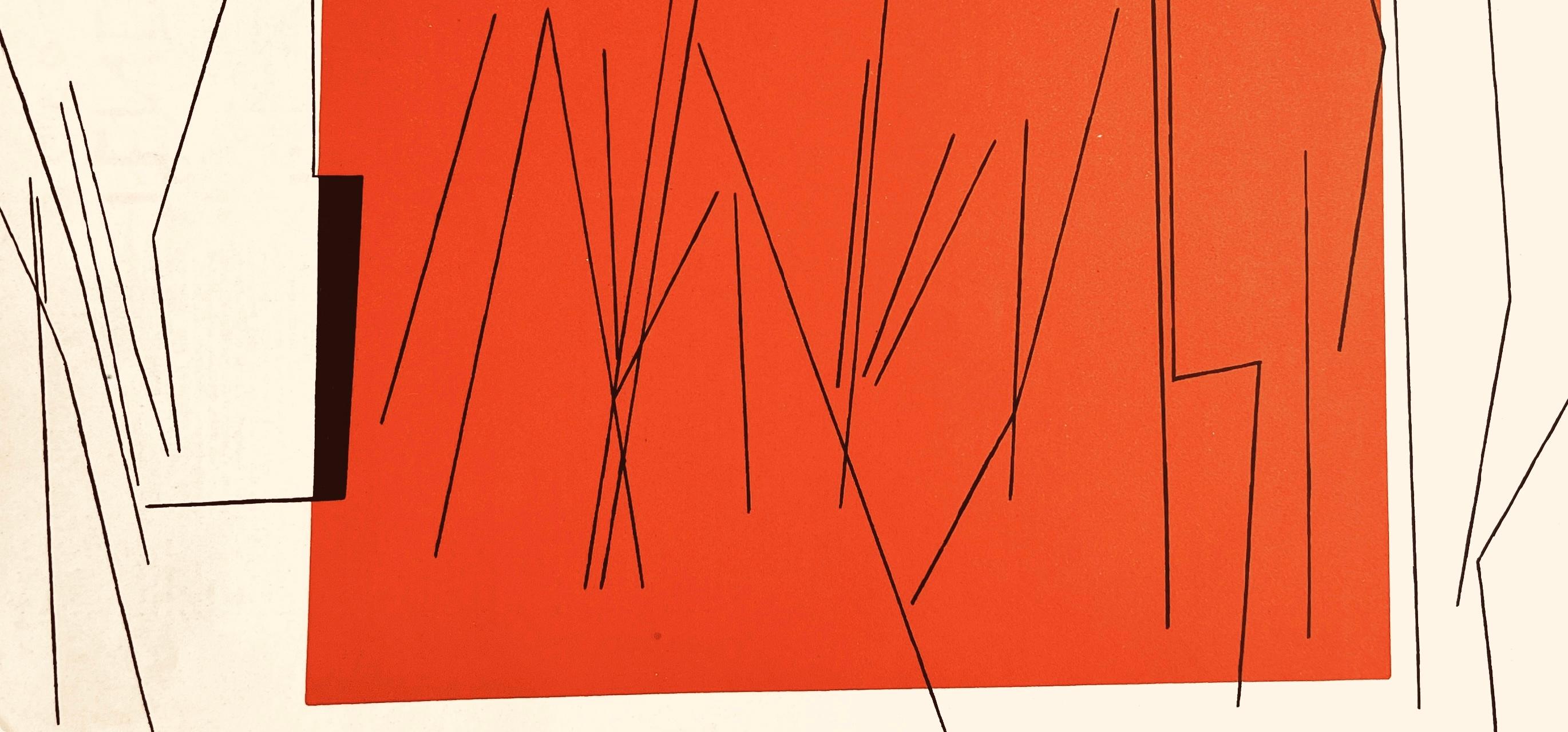 Composition, Derrière le miroir - Print by Pablo Palazuelo