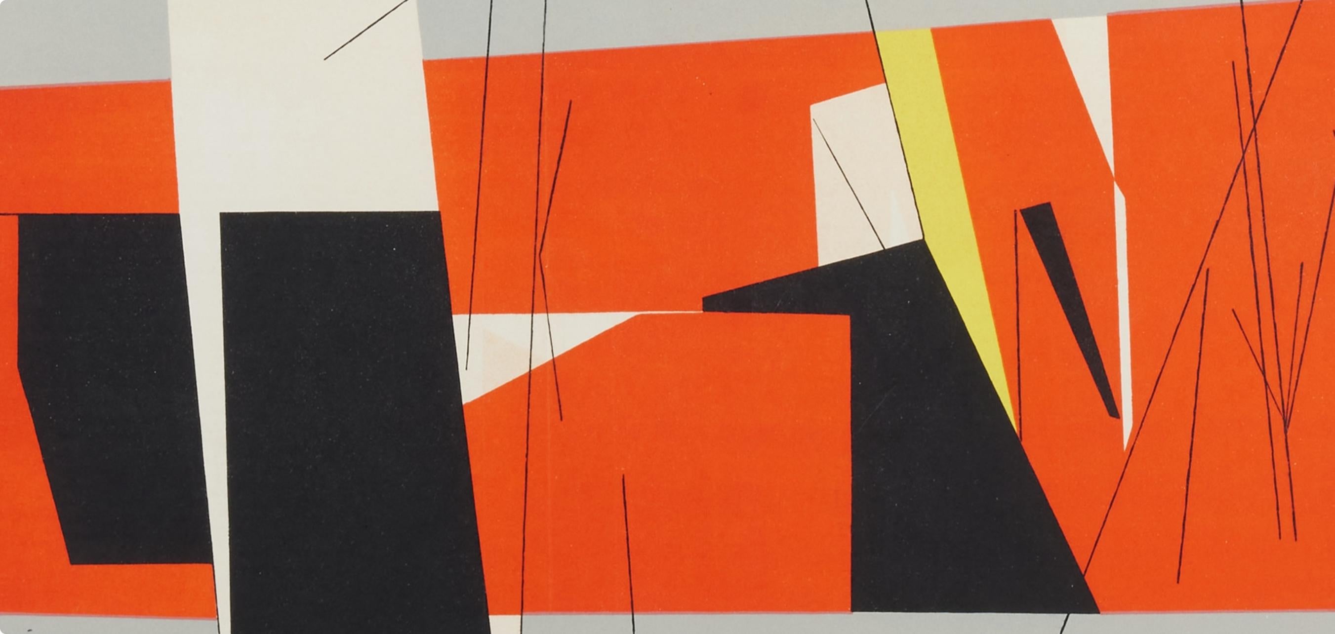 Sans titre, Derrière le miroir - Print by Pablo Palazuelo