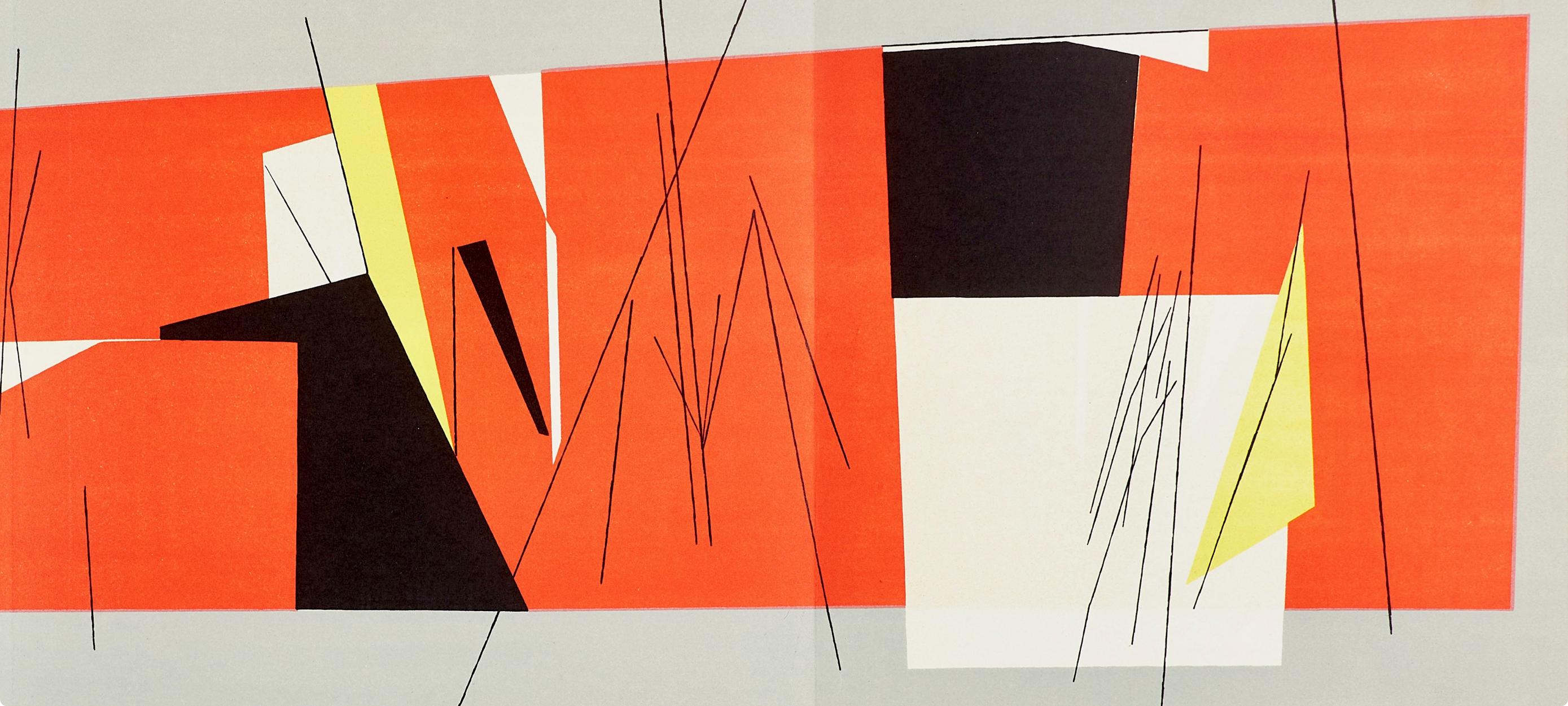 Composition, Derrière le miroir - Moderne Print par Pablo Palazuelo