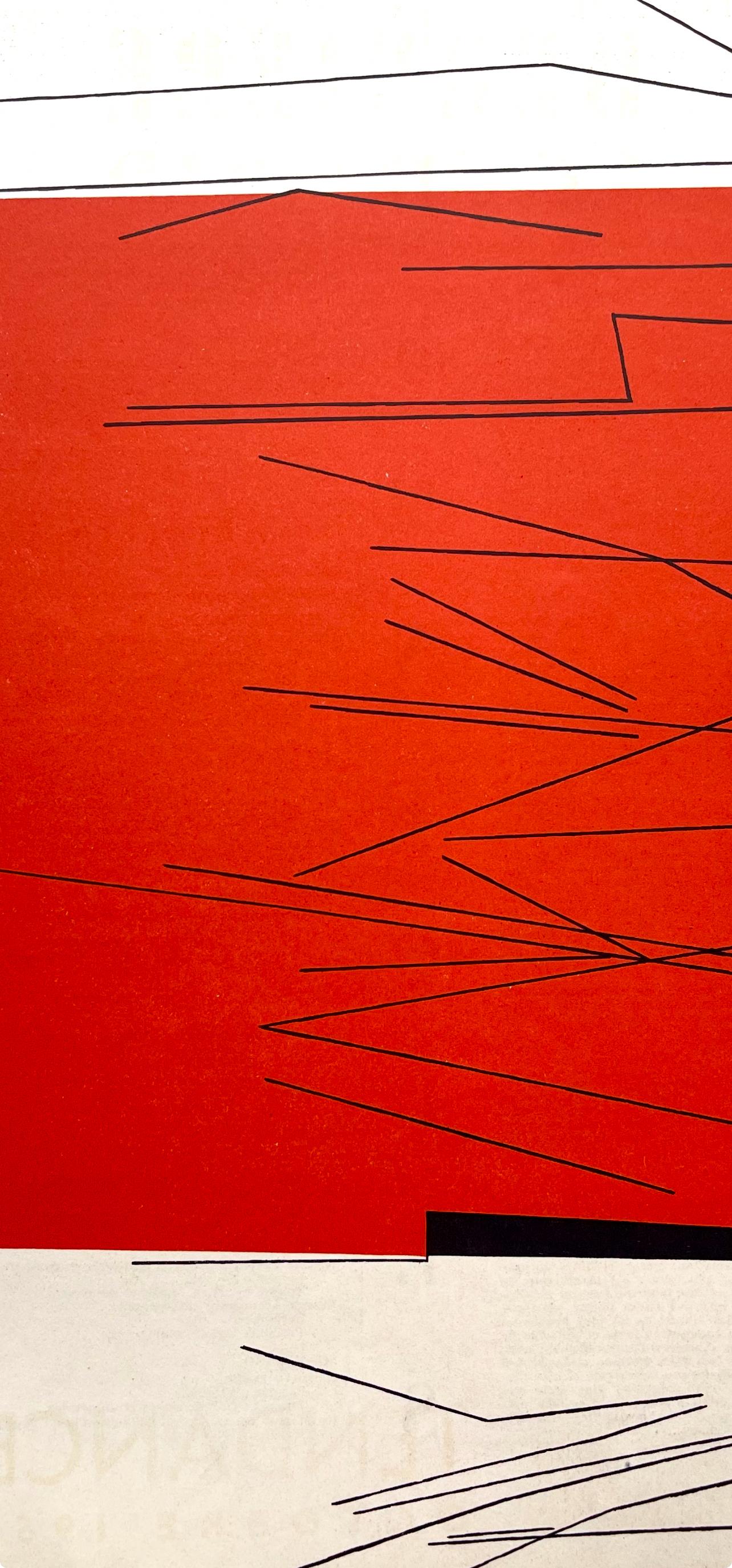 Composition, Derrière le miroir - Moderne Print par Pablo Palazuelo