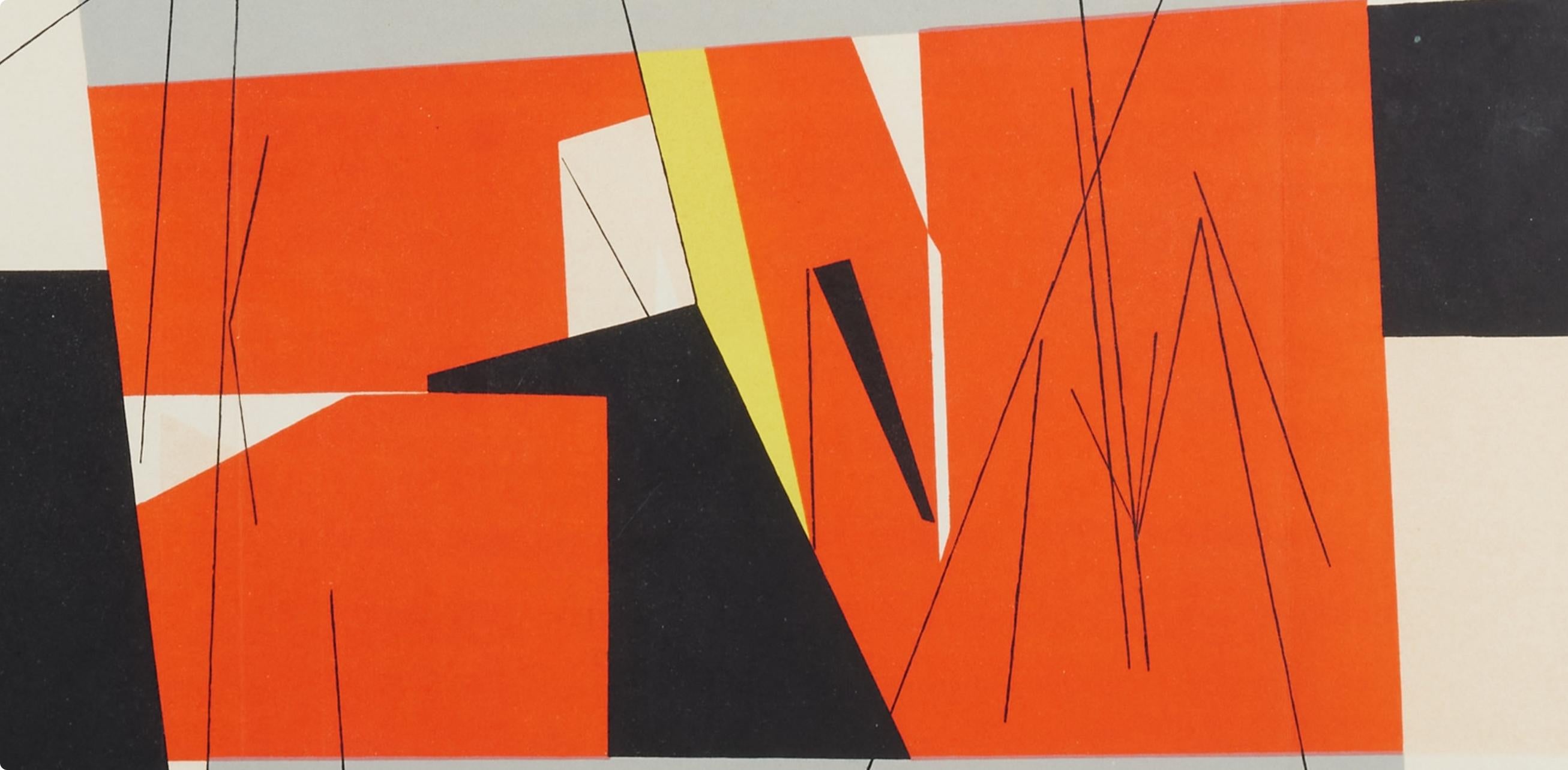 Sans titre, Derrière le miroir - Modern Print by Pablo Palazuelo