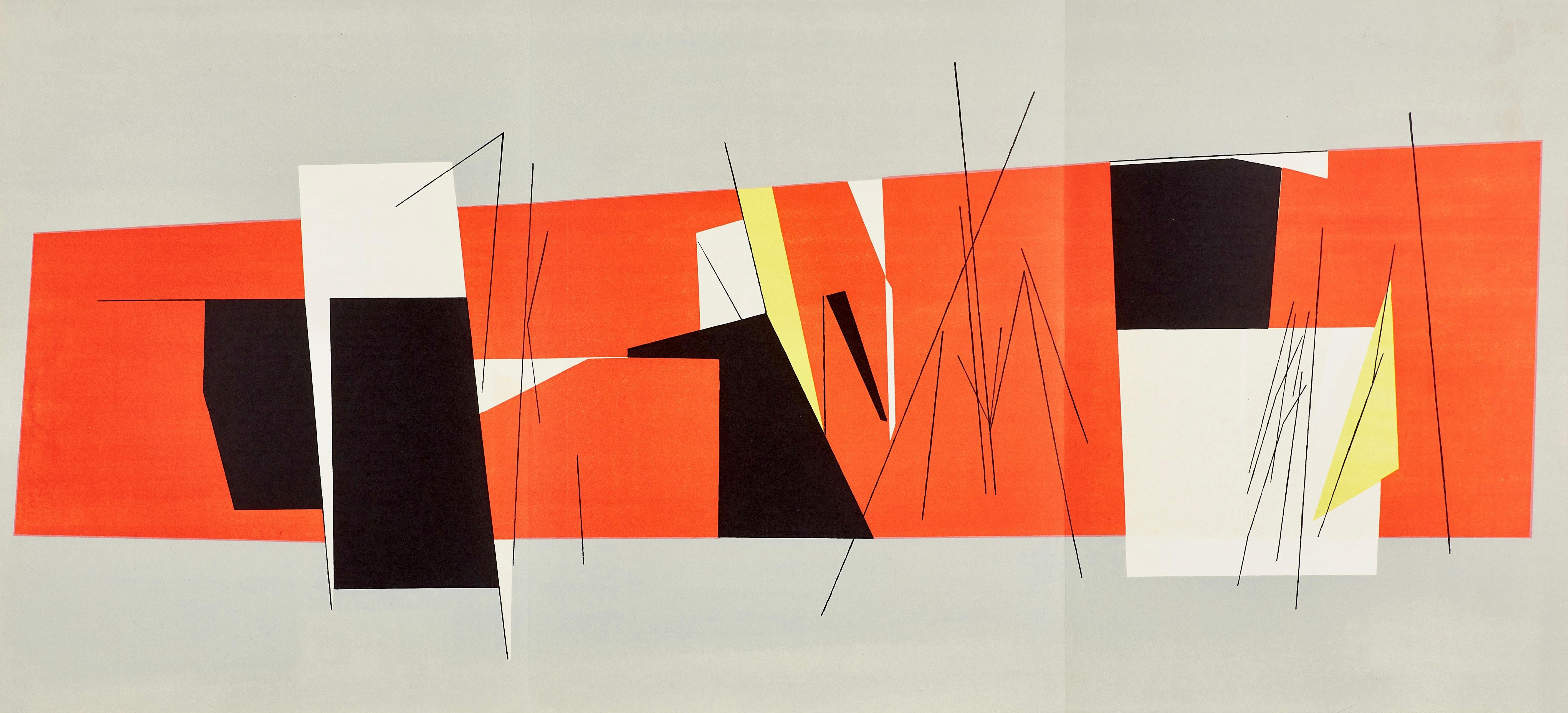 Abstract Print Pablo Palazuelo - Composition, Derrière le miroir