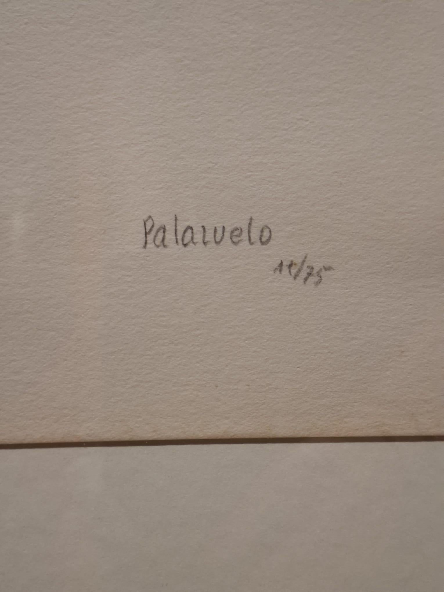 Logotipo II - Gray Abstract Print by Pablo Palazuelo