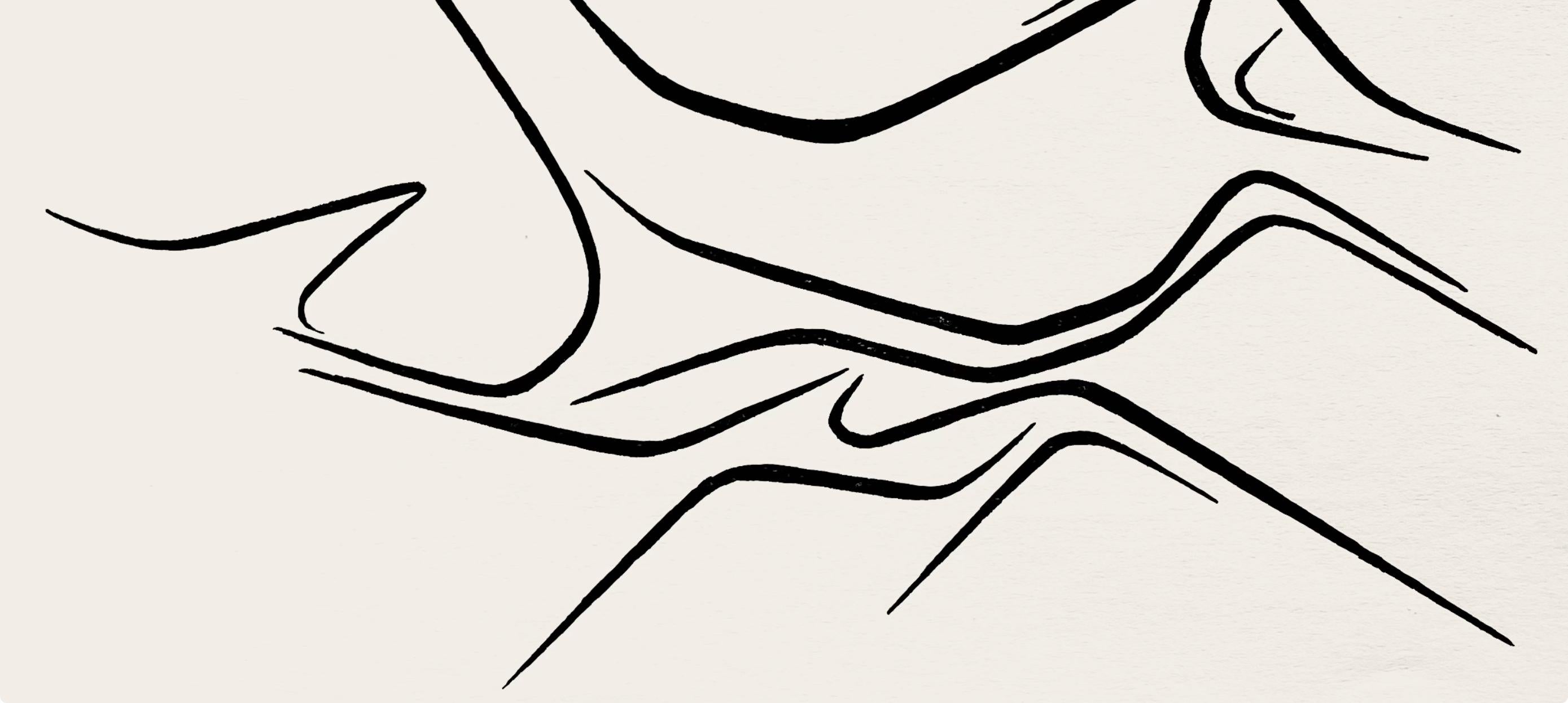 Palazuelo, Composition, Derrière le miroir (after) - White Landscape Print by Pablo Palazuelo