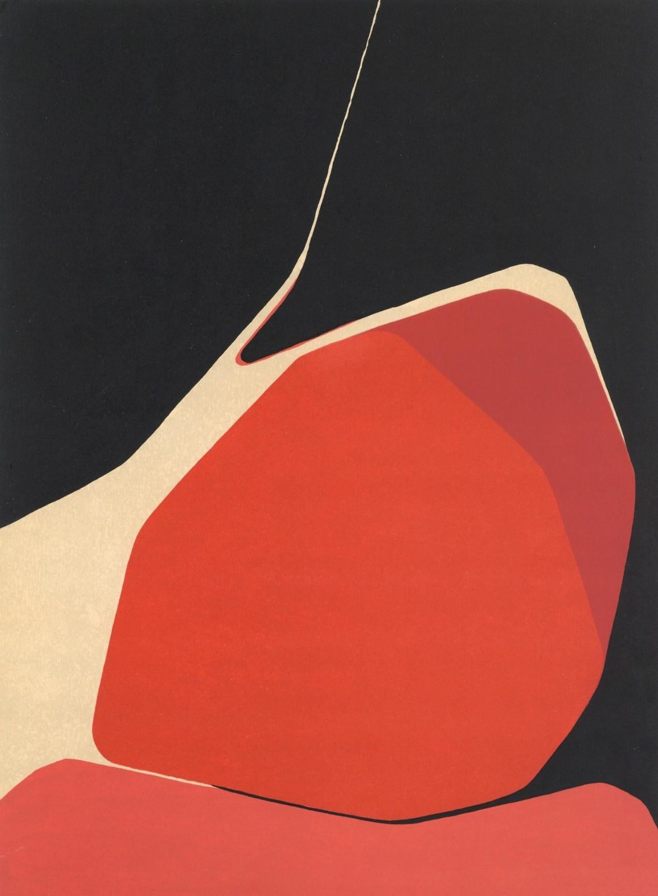 Figurative Print Pablo Palazuelo - Palazuelo, Composition, Derrière le miroir (d'après)