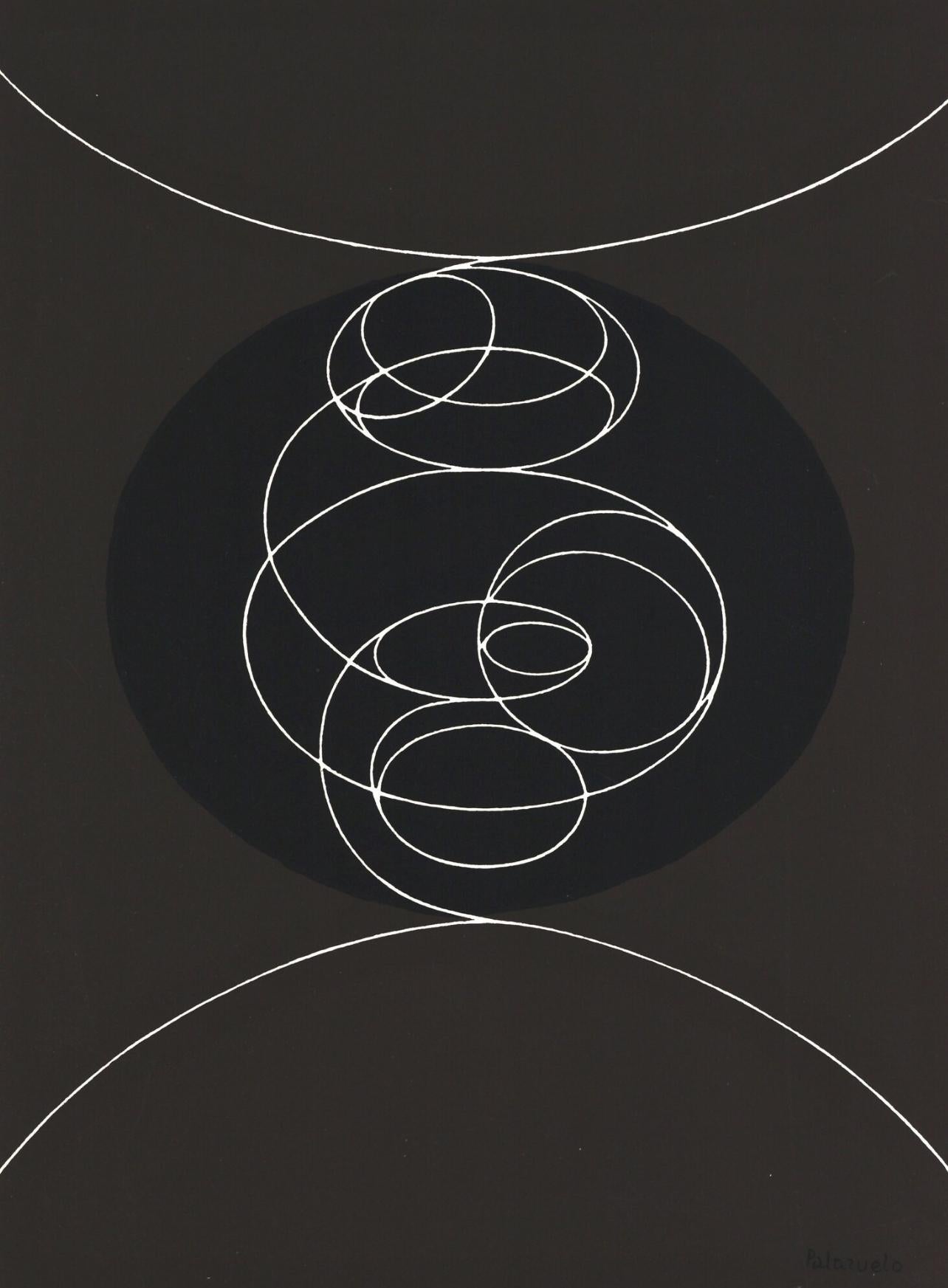 Abstract Print Pablo Palazuelo - Palazuelo, Composition, Derrière le miroir (d'après)