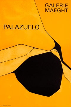 pablo palazuelo prints "Palazuelo - Galerie Maeght" Abstract Original Vintage Exhibition Poster
