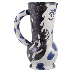 Pablo Picasso (1881-1973) "Cruchon Hibou" jug in glazed earthenware.