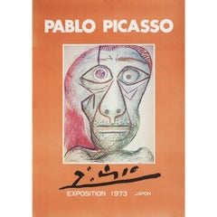 Pablo Picasso 1973 Japanese B2 Exhibition Poster