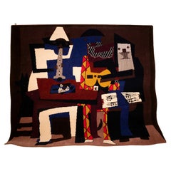 Vintage Pablo Picasso 3 Musicians Limited-Edition 172/500 Rug or Wall Hanging by Desso