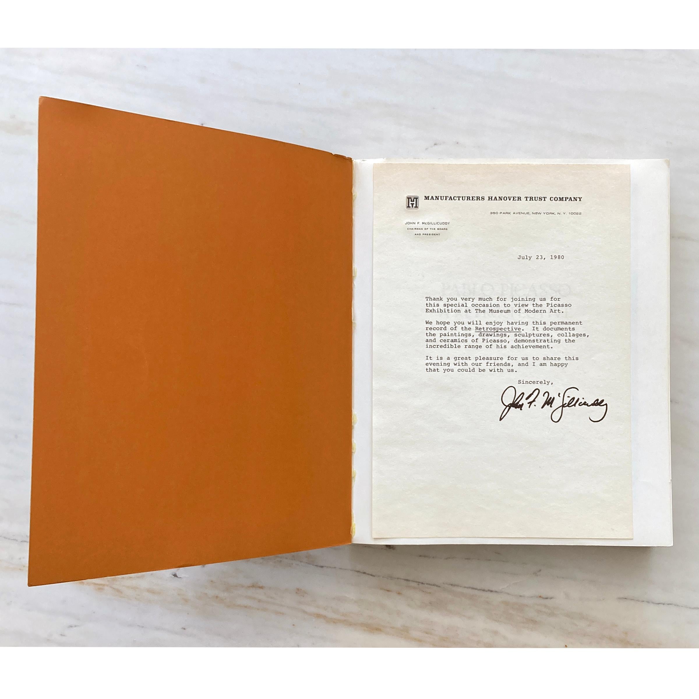 American Pablo Picasso: A Retrospective, MoMA 50th Anniversary Exhibition, 1980 For Sale