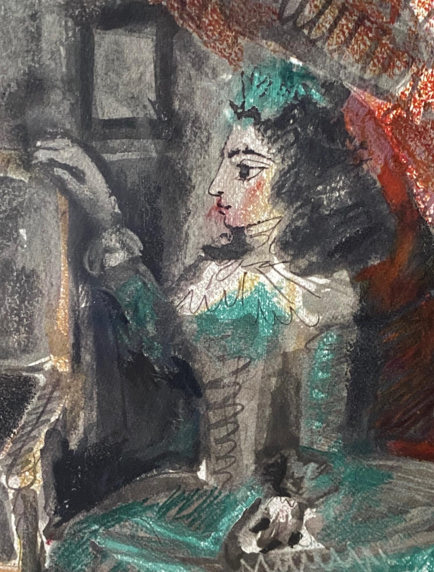 Francese Pablo Picasso (after) Pablo Picasso, stampa litografica con cornice Toros y Toreros 38 in vendita