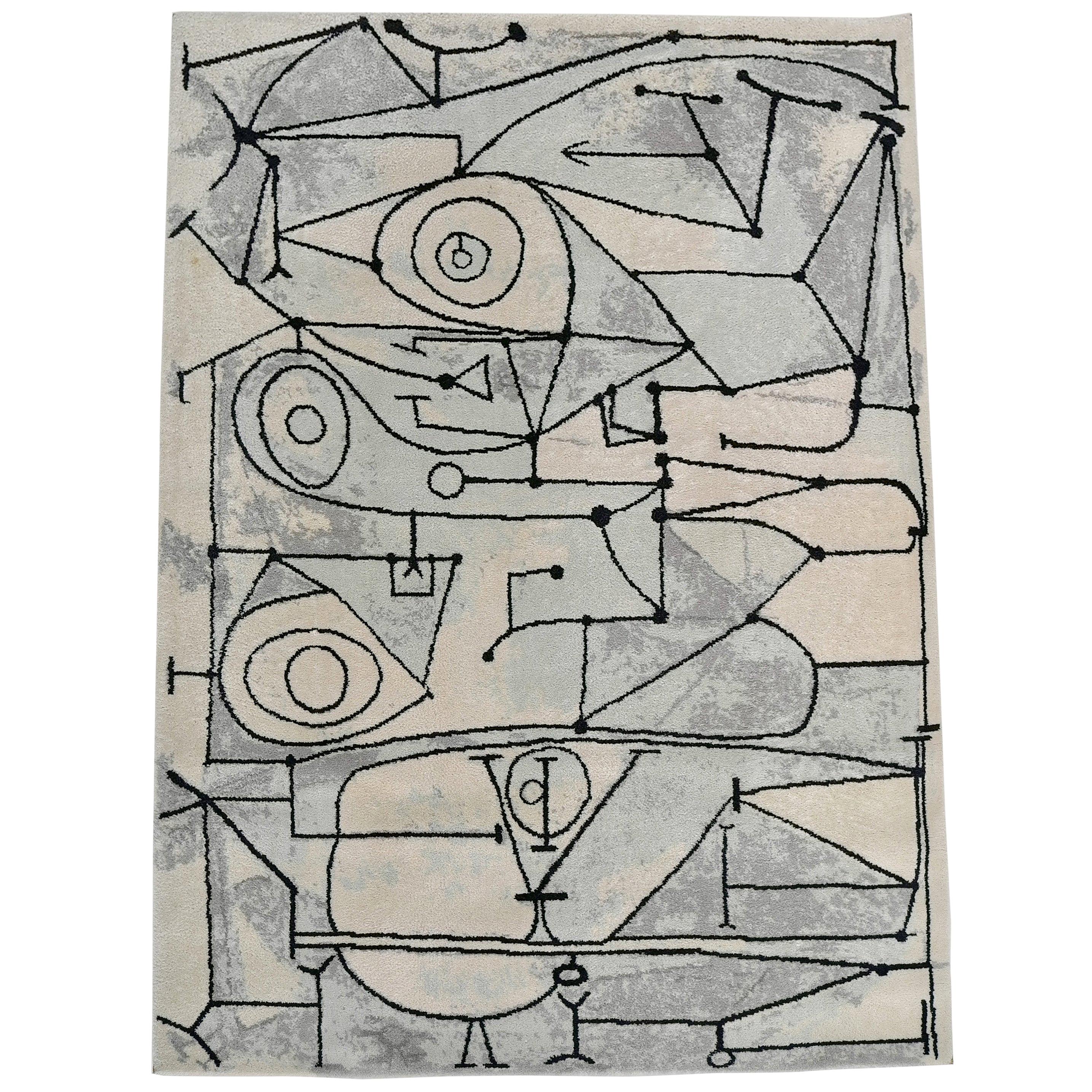 Pablo Picasso 'after' "La Cocina" Art Rug white Abstract by Desso