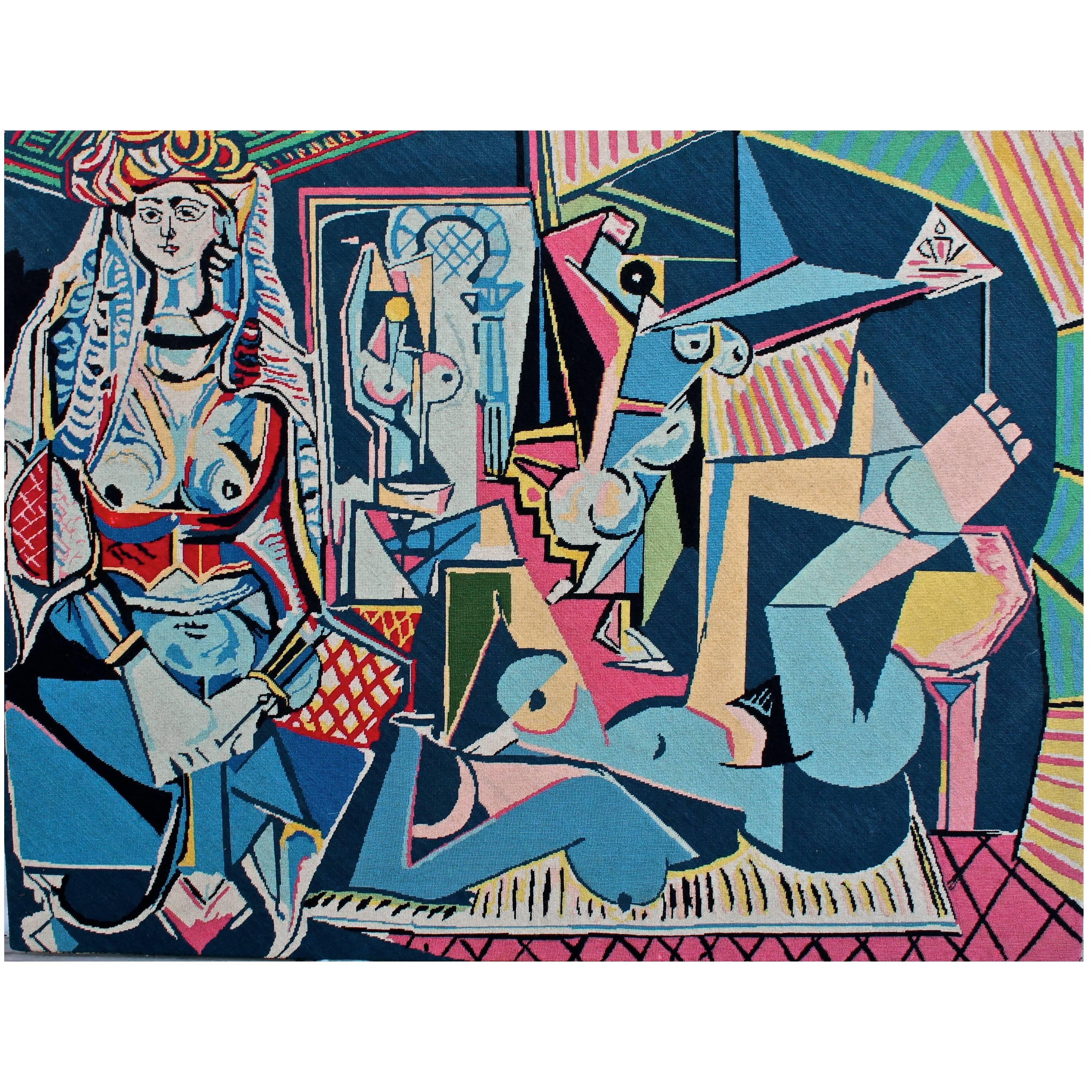 Pablo Picasso 'after' "Les Femmes D'alger, Version "O" Needle Point Tapestry
