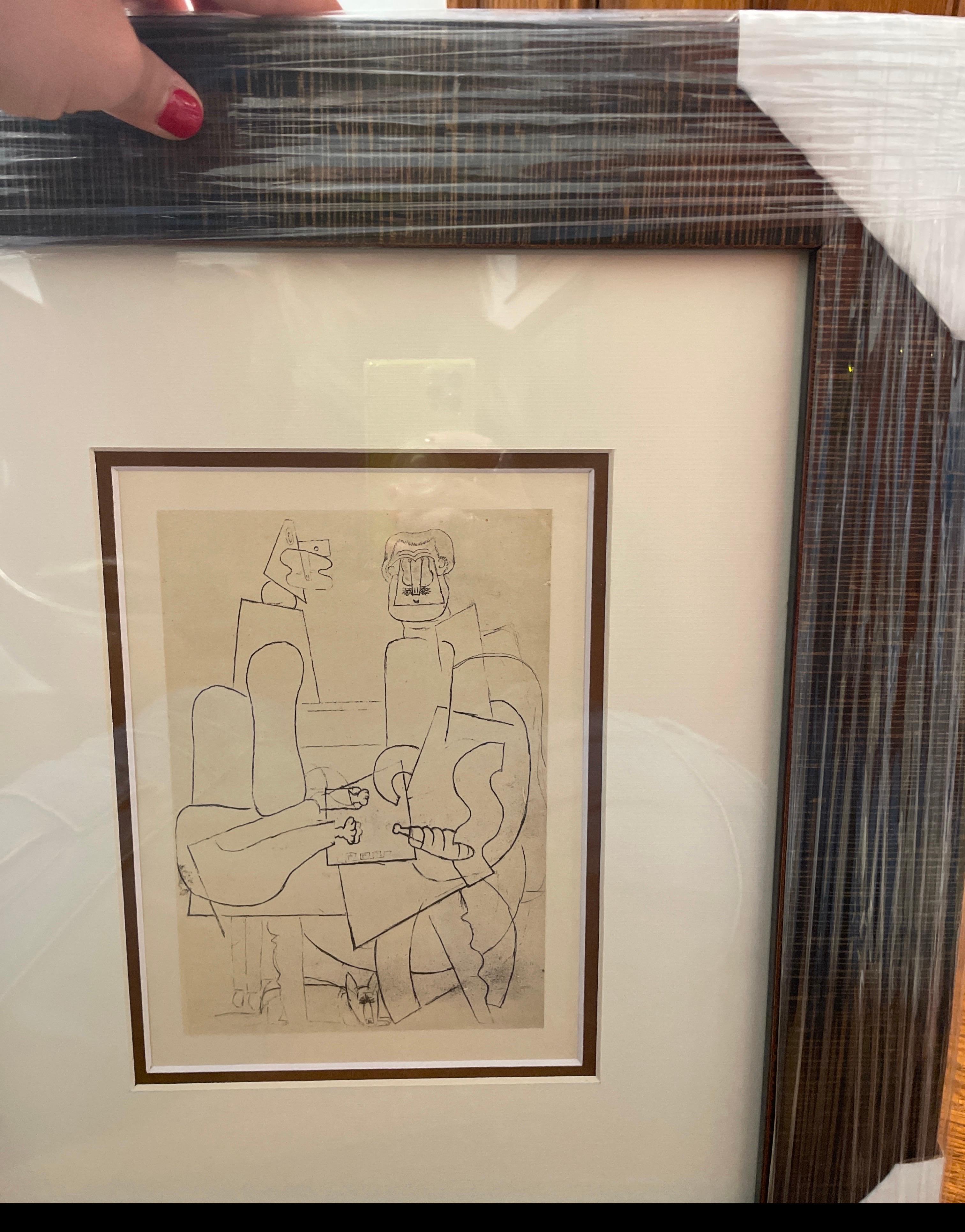 Pablo Picasso lithograph from 90 years ago Antique on Velin from 1926 Paris. 

Image size 10 x 8 inches and approx 24 x 20 inches overall. Custom frame includes certificate.

Rocmar Studio has now launched a collection of limited edition prints by