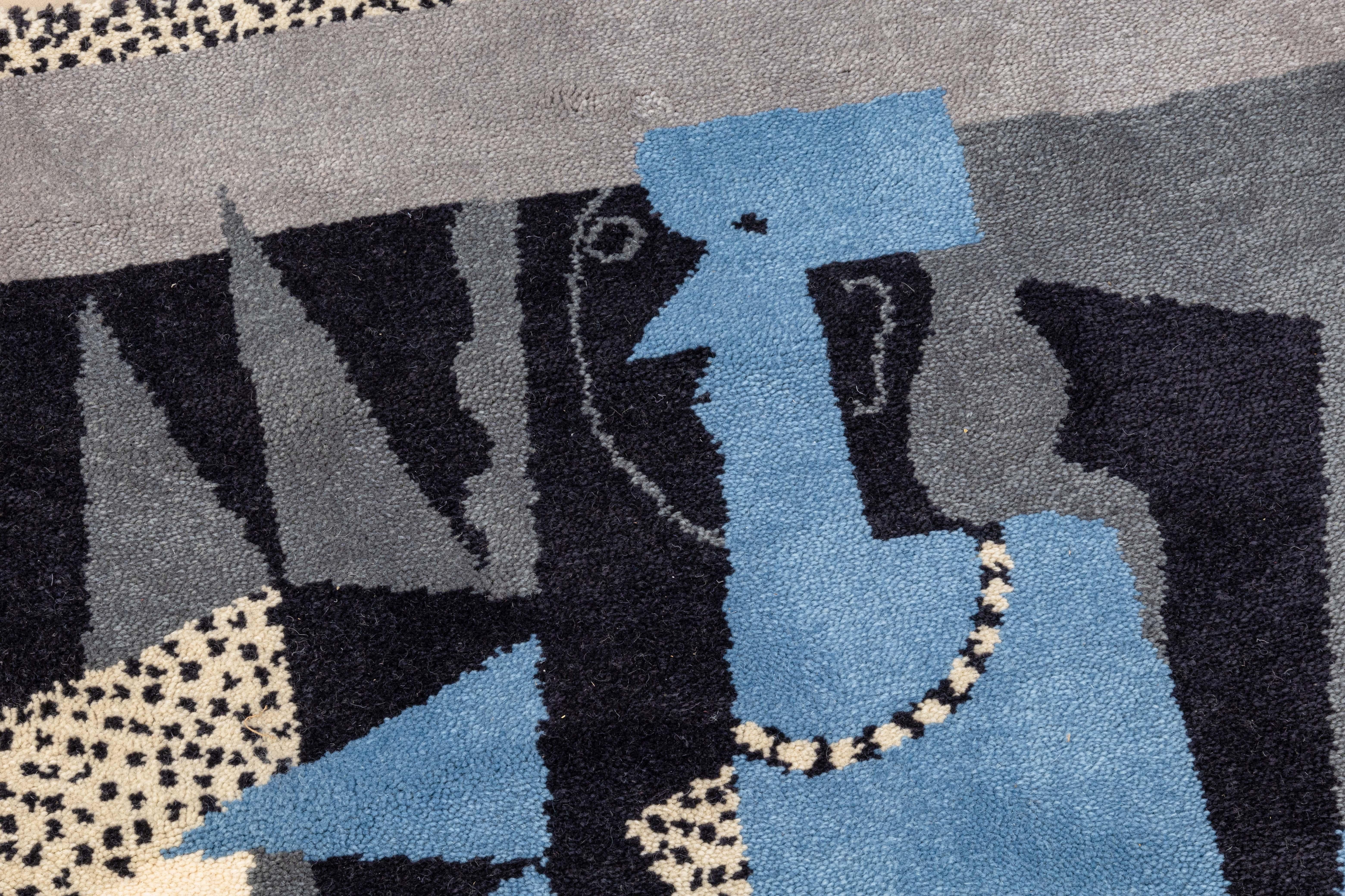 Dutch Pablo Picasso Arlequin v Mujer Con Collar Modern Wool Rug 132/500 by Desso 1994 For Sale