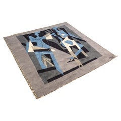 Pablo Picasso Arlequin v Mujer Con Collar Tappeto moderno in lana 132/500 di Desso 1994