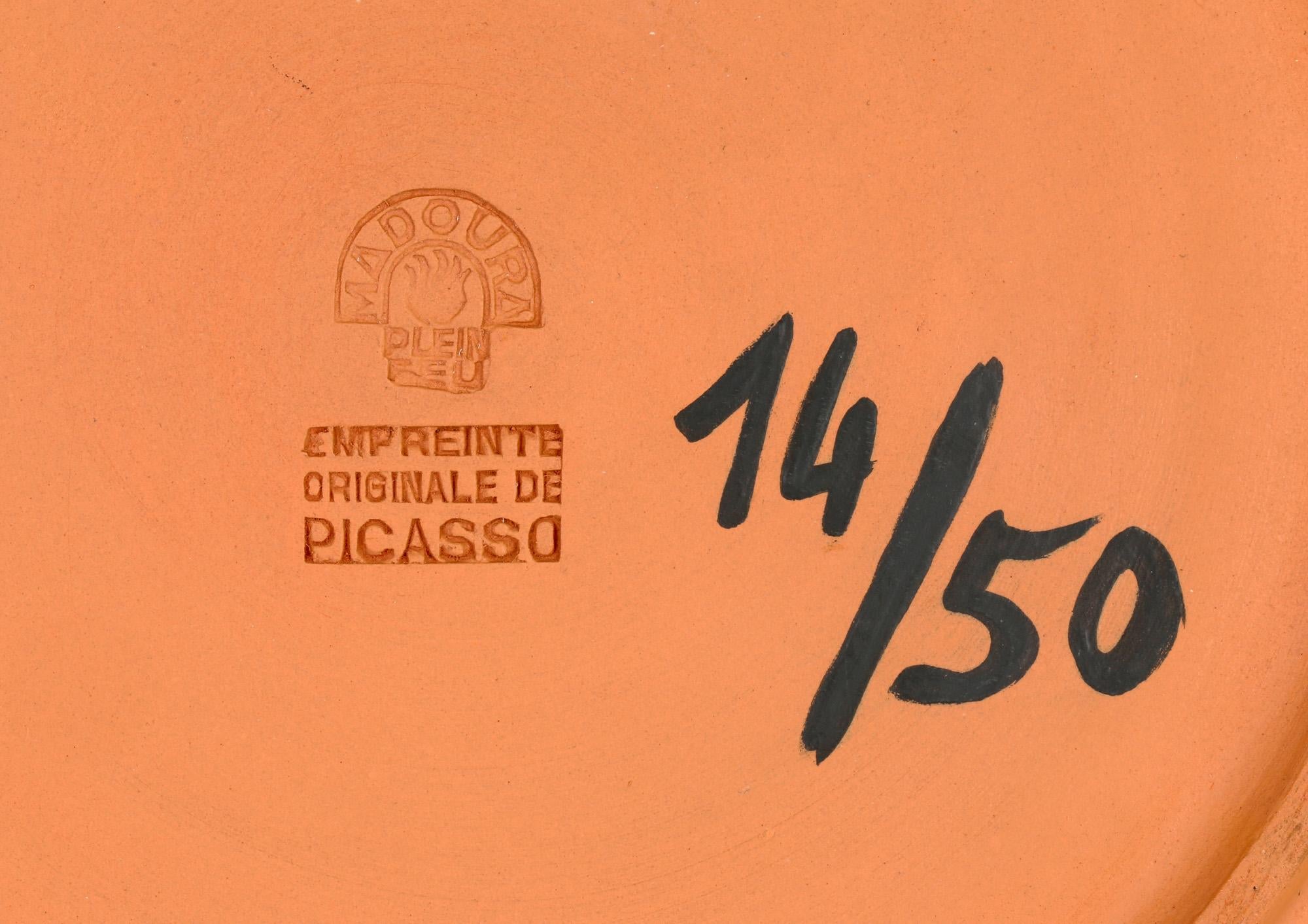 Pablo Picasso Arrastro A.R. 431 Keramikschale Nr. 14/50, limitierte Auflage (Handgefertigt) im Angebot