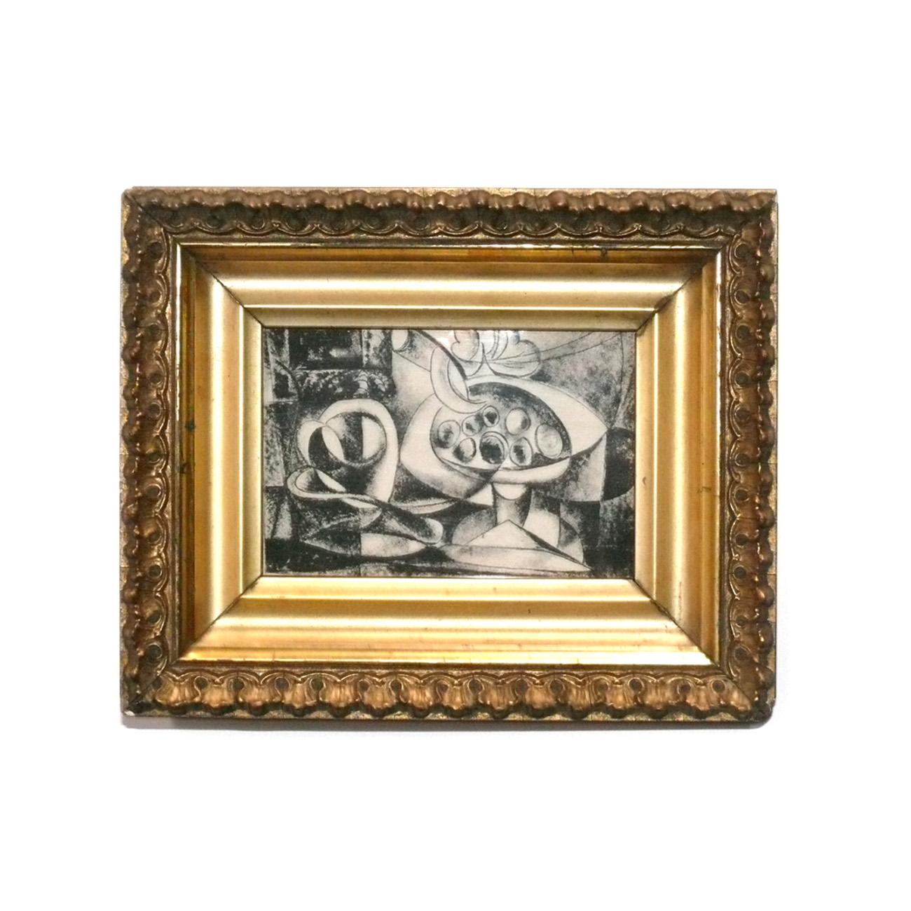 Sélection de tirages en noir et blanc de Pablo Picasso, France, vers les années 1960. Ils ont été récemment encadrés professionnellement dans des cadres dorés d'époque sous verre résistant aux UV. Leur prix est de 350 $ chacun, ou de 1200 $ pour les