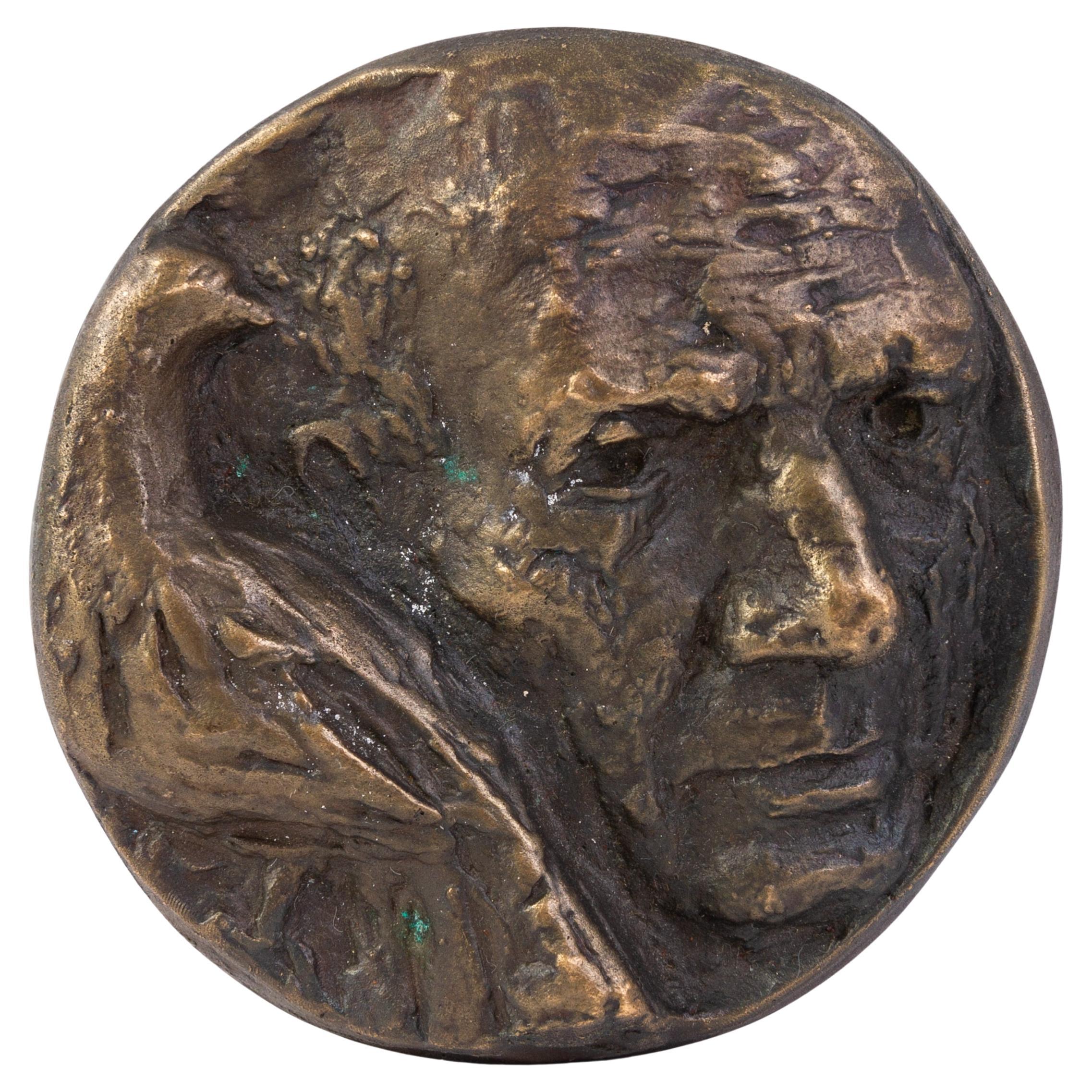 Pablo Picasso Bronze Artist's Relief Portrait Medallion Plaque 