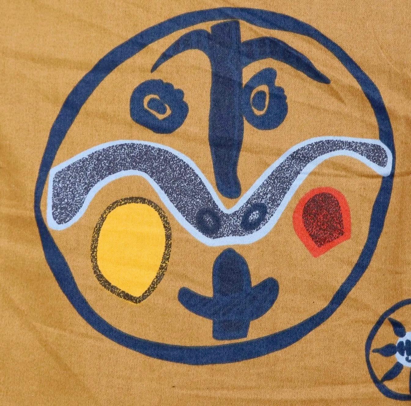 English Pablo Picasso, Carolyn Winters, Café Picasso Modern Textile, England, UK, 1970s