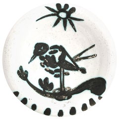 Pablo Picasso Ceramic Bowl "Bird in the Sun", circa 1952, France