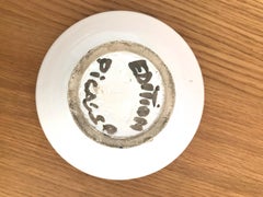 Pablo Picasso Ceramic Bowl "Bird with Tuft", circa 1955, France