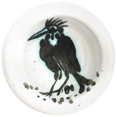 Pablo Picasso Ceramic Bowl "Bird with Tuft", circa 1955, France