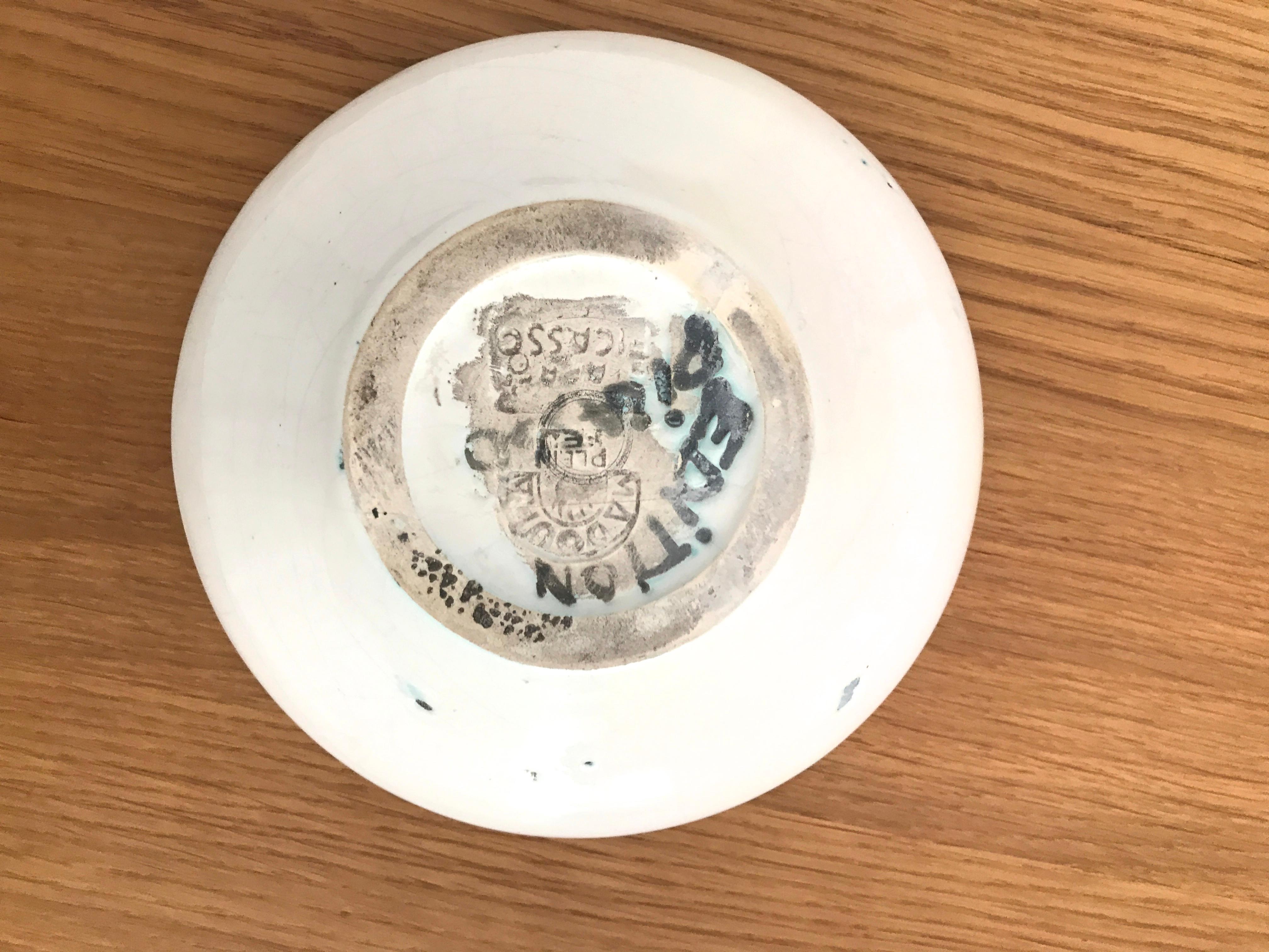 Pablo Picasso ceramic bowl 